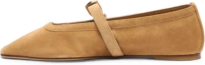Stuart Weitzman Sai ballerina's met gespdetail Bruin - Foto 4