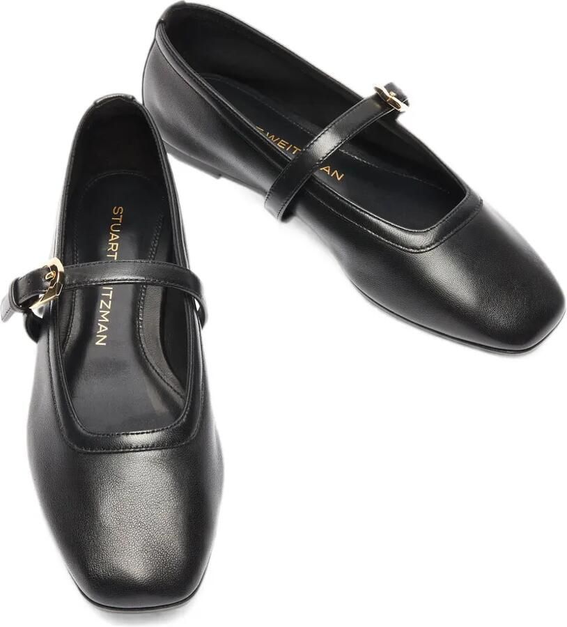 Stuart Weitzman Sai ballerina's met gespdetail Zwart - Foto 2
