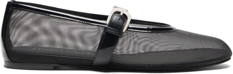 Stuart Weitzman Sai Bareitall ballerina's Zwart