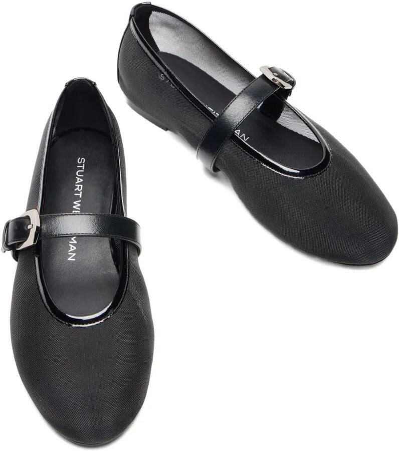 Stuart Weitzman Sai Bareitall ballerina's Zwart - Foto 2