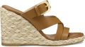 Stuart Weitzman Sai espadrilles met gespsluiting en sleehak Beige - Beige