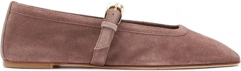 Stuart Weitzman Sai suède ballerina's Bruin