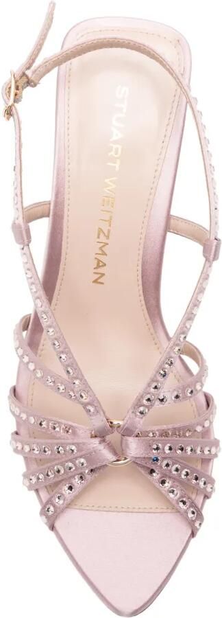 Stuart Weitzman Sandalen met bandjes en kristallen Roze - Foto 3