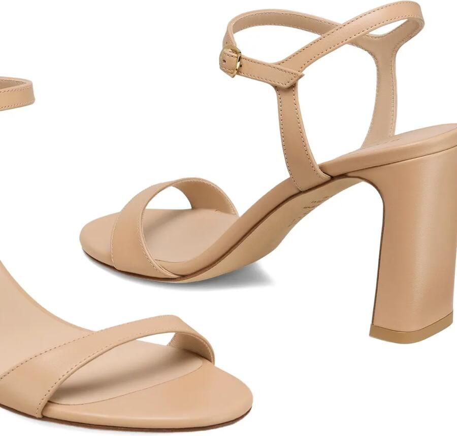 Stuart Weitzman Sandalen met blokhak Beige - Foto 2