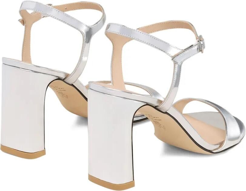 Stuart Weitzman Sandalen met blokhak Zilver - Foto 4