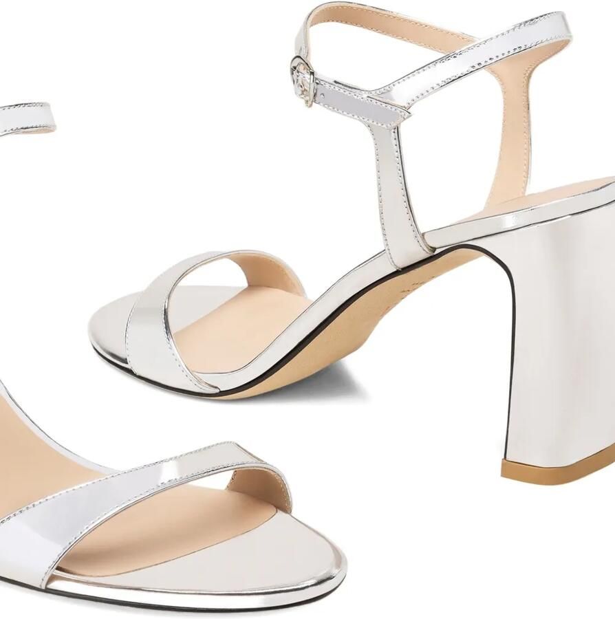 Stuart Weitzman Sandalen met blokhak Zilver - Foto 2