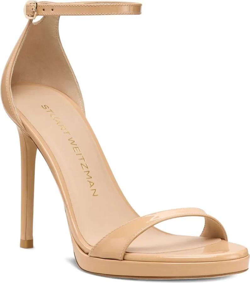 Stuart Weitzman Sandalen met enkelbandjes en plateauzool Beige - Foto 2
