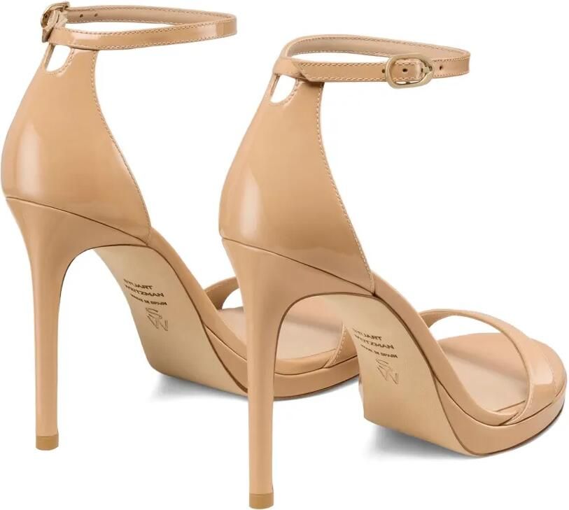 Stuart Weitzman Sandalen met enkelbandjes en plateauzool Beige - Foto 4
