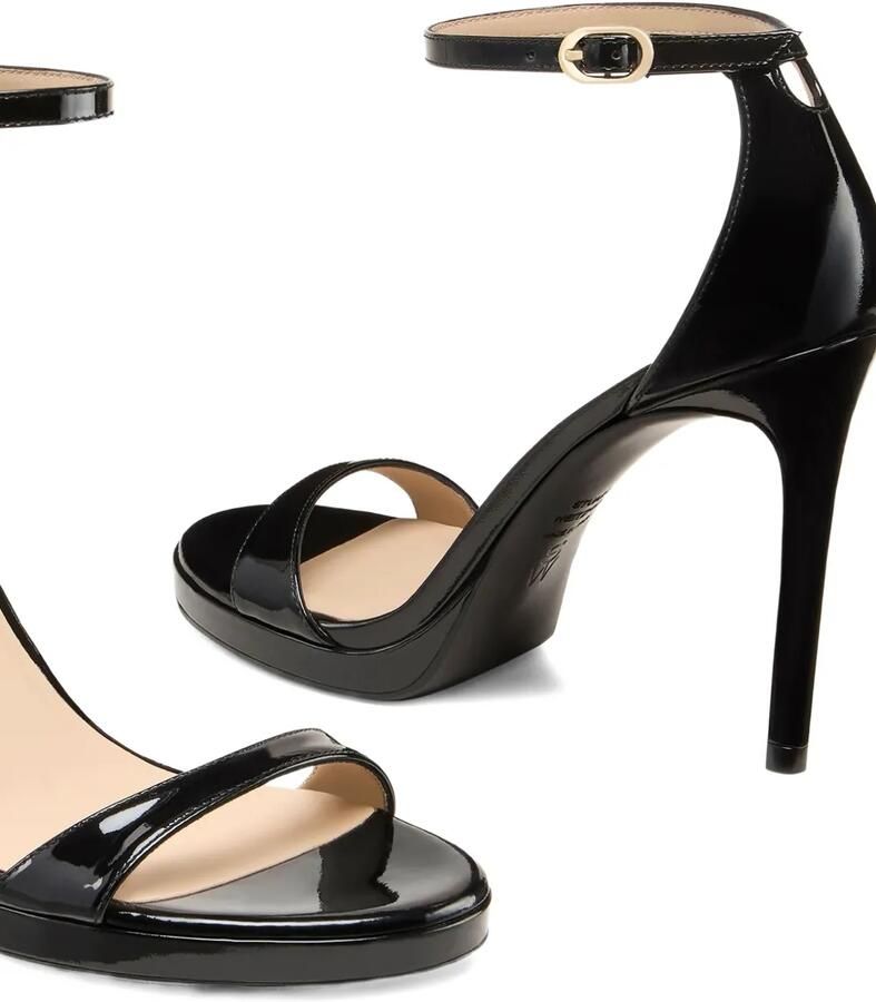 Stuart Weitzman Sandalen met enkelbandjes en plateauzool Zwart - Foto 2