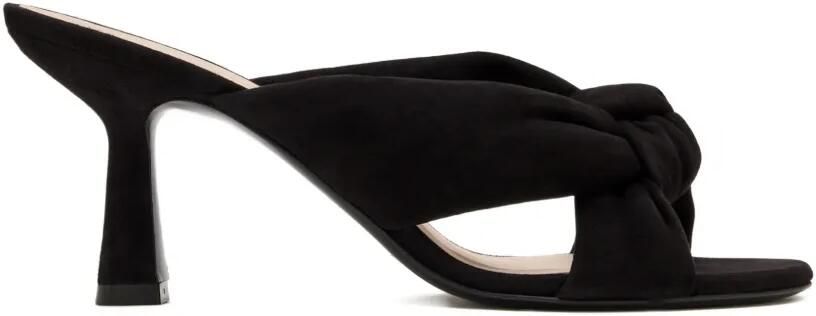 Stuart Weitzman Sandalen met geknoopte bovenkant en hak Zwart