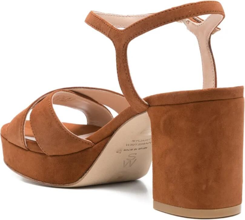 Stuart Weitzman Sandalen met gekruiste bandjes Bruin - Foto 2