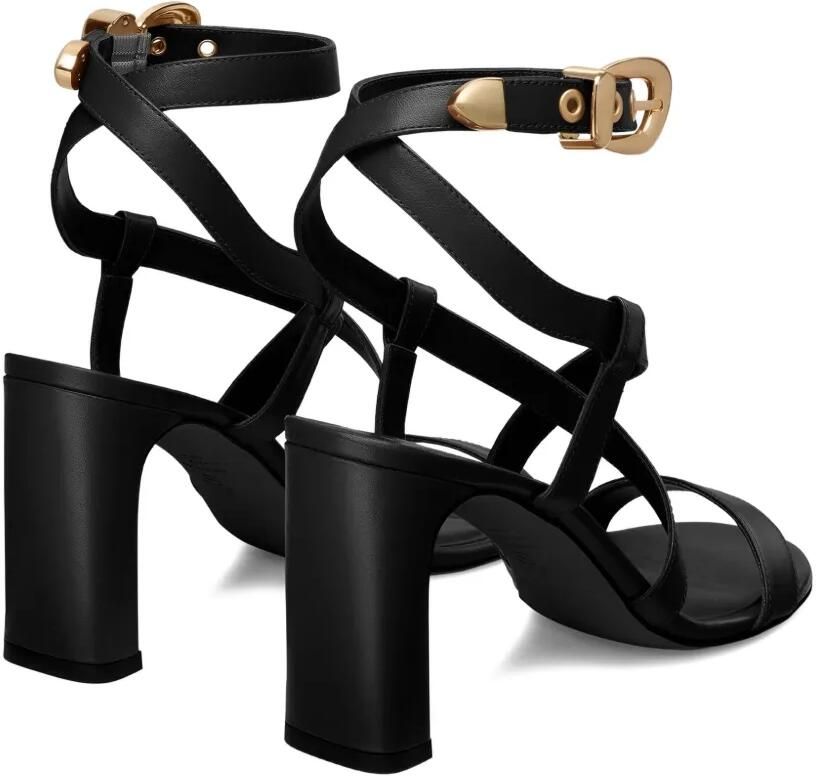 Stuart Weitzman Sandalen met gekruiste bandjes en gesp Zwart - Foto 3