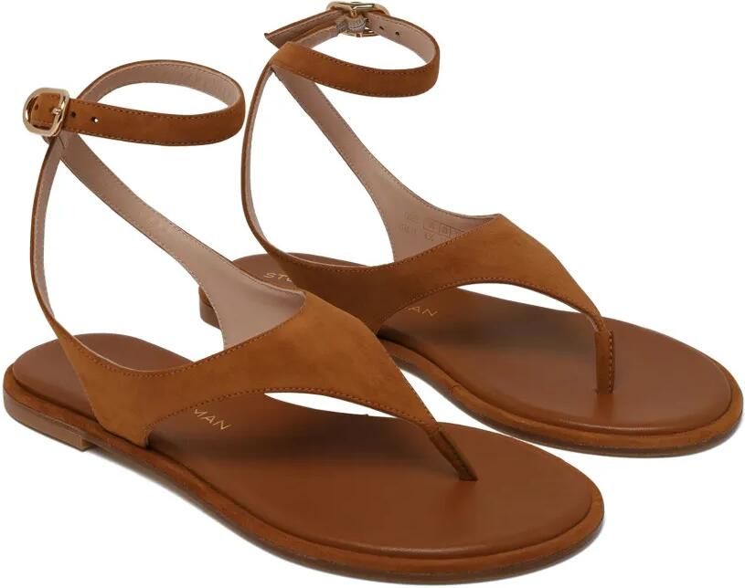 Stuart Weitzman Sandalen met gespsluiting Bruin