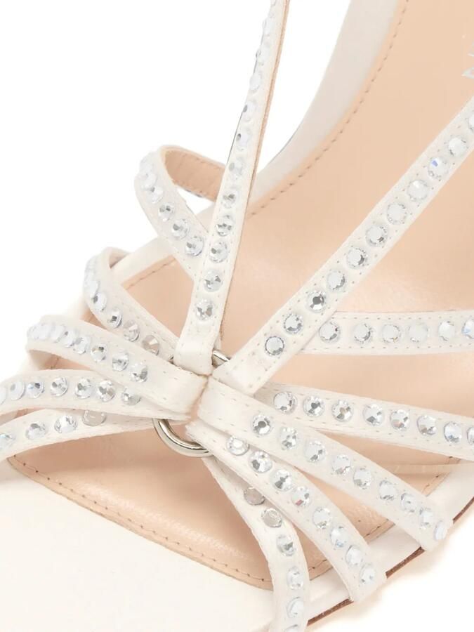 Stuart Weitzman Sandalen verfraaid met kristallen Beige - Foto 2
