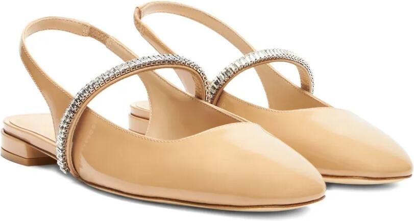 Stuart Weitzman Slingback ballerina's verfraaid met kristallen U2A - Foto 5