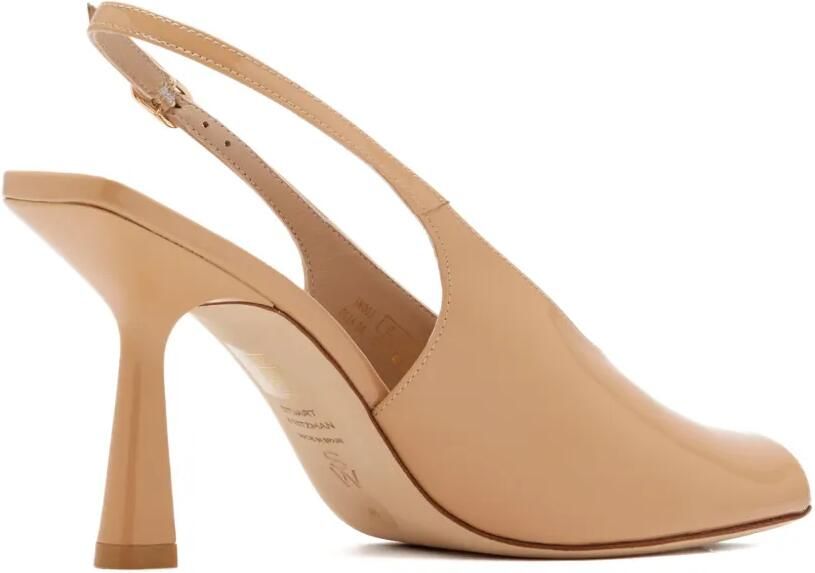 Stuart Weitzman Slingback pumps met open neus en hak Beige - Foto 4