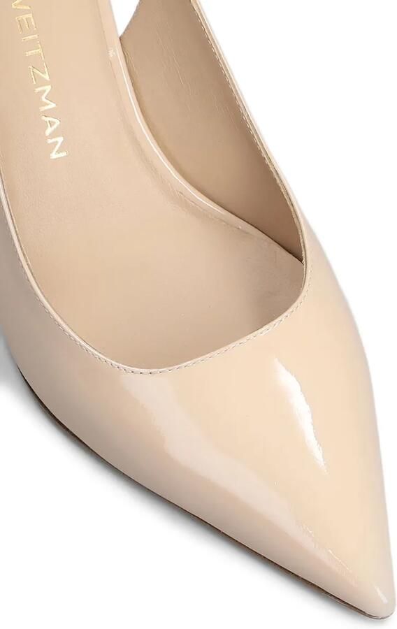 Stuart Weitzman Slingback pumps met puntige neus Beige - Foto 4