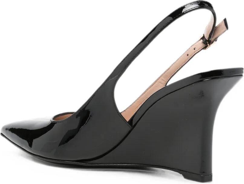 Stuart Weitzman Slingback pumps met sleehak Zwart - Foto 3