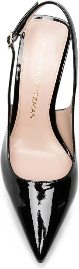 Stuart Weitzman Slingback pumps met sleehak Zwart - Foto 4