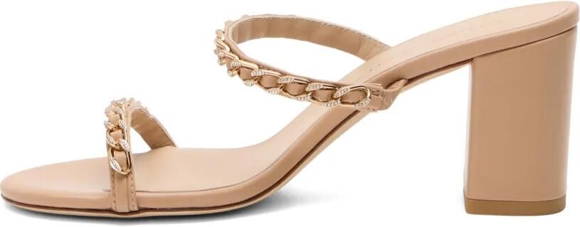Stuart Weitzman Soluxe sandalen met kristallen en bandje Beige - Foto 4