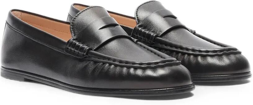 Stuart Weitzman Spencer leren loafers met ruches Zwart - Foto 3