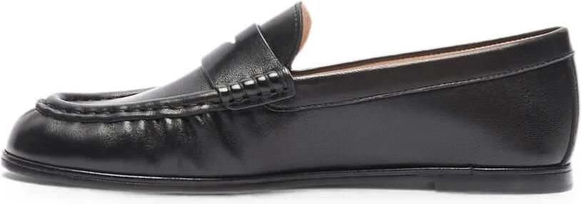 Stuart Weitzman Spencer leren loafers met ruches Zwart - Foto 4