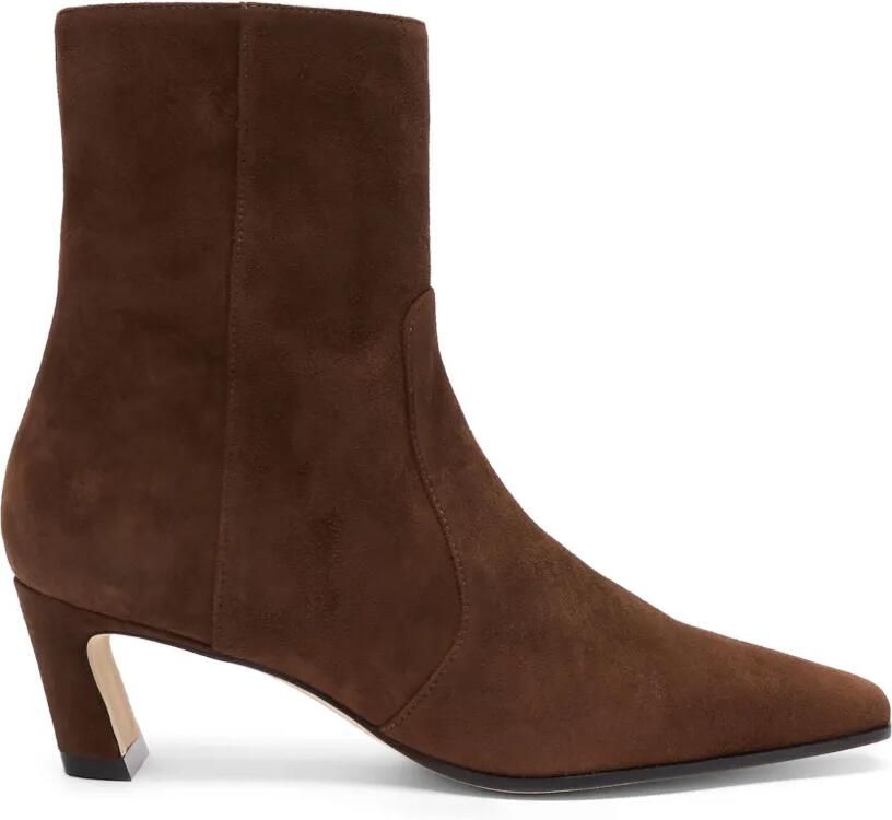 Stuart Weitzman Stassi enkellaarzen met sculpturale hak Bruin - Foto 3
