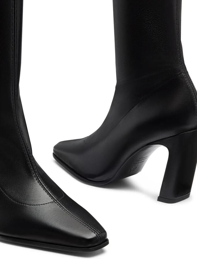 Stuart Weitzman Stassi enkellaarzen van stretchleer Zwart - Foto 3