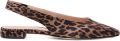 Stuart Weitzman Stassi slingback pumps met luipaardprint Bruin - Bruin