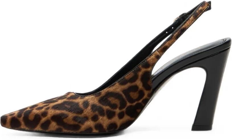 Stuart Weitzman Stassi slingback pumps met luipaardprint Bruin - Foto 4