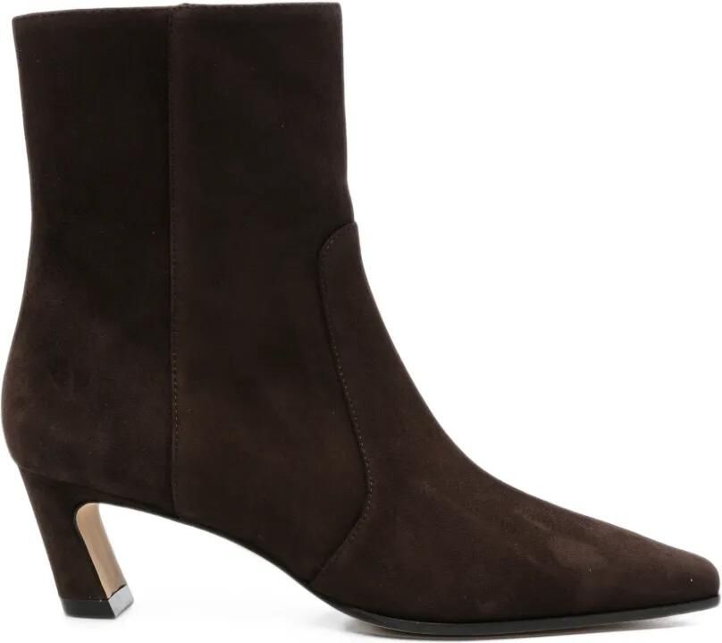 Stuart Weitzman Stassi suède enkellaarzen Bruin