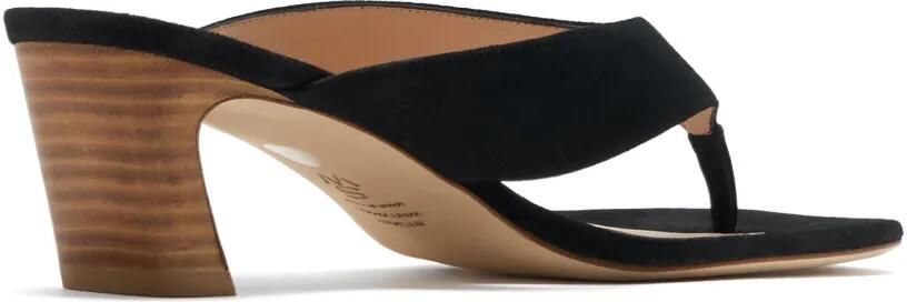 Stuart Weitzman Stassi suède sandalen Zwart - Foto 3