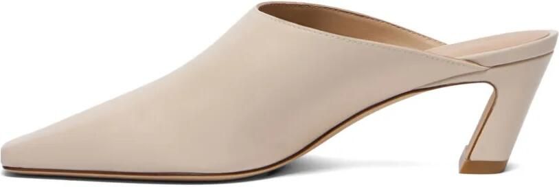 Stuart Weitzman Stasso muiltjes met vierkante neus Beige - Foto 4