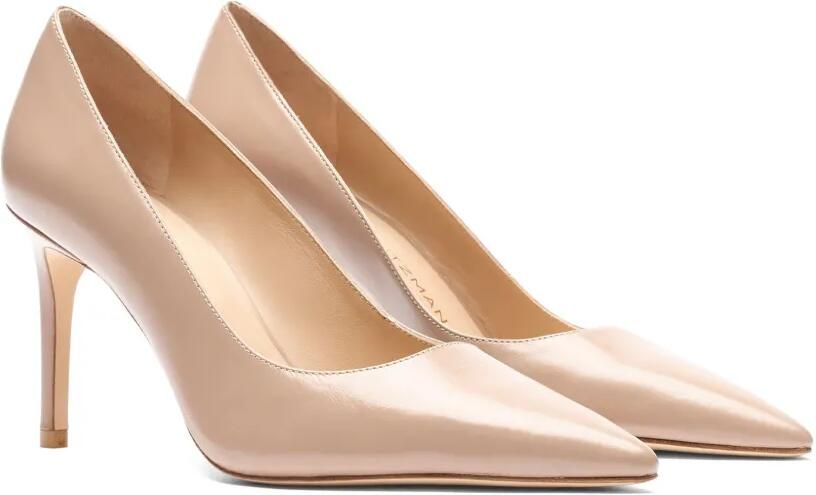 Stuart Weitzman Stuart Power 85 pumps met puntige neus Beige