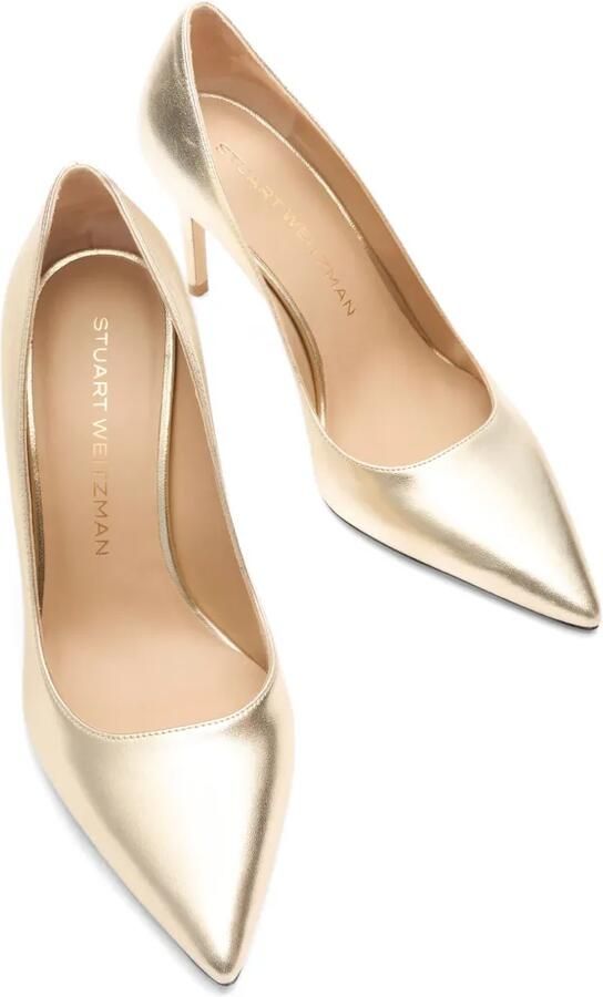 Stuart Weitzman Stuart Power 85 pumps met puntige neus Goud - Foto 2