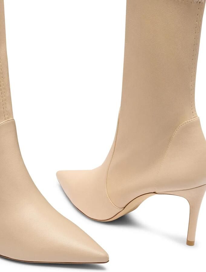 Stuart Weitzman Stuart Power enkellaarzen met puntige neus Beige - Foto 4
