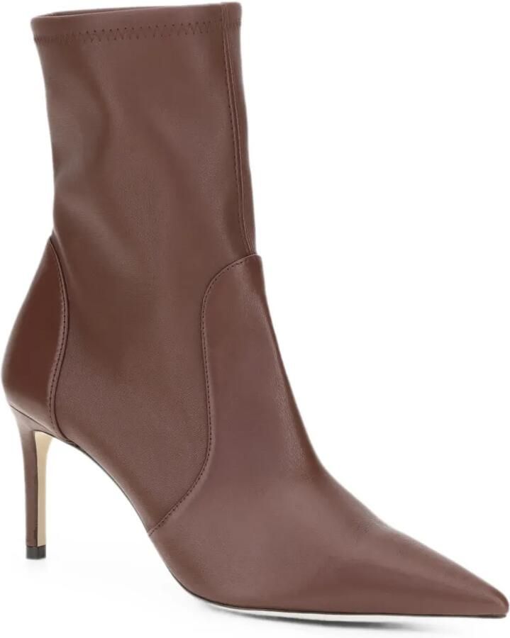 Stuart Weitzman Stuart Power enkellaarzen met puntige neus Bruin - Foto 2