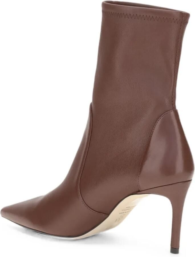 Stuart Weitzman Stuart Power enkellaarzen met puntige neus Bruin - Foto 3