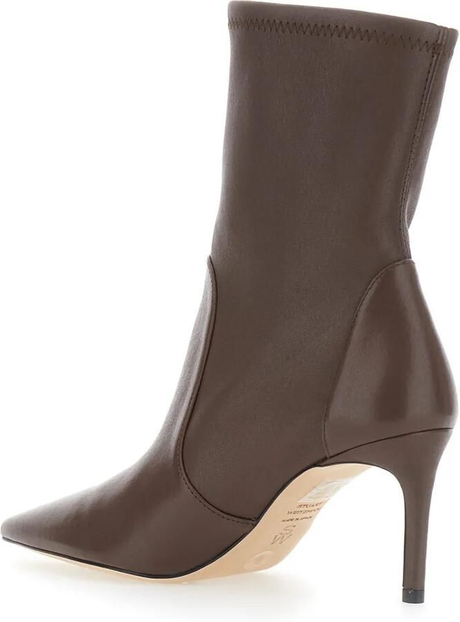 Stuart Weitzman Stuart Power enkellaarzen met puntige neus Bruin - Foto 2