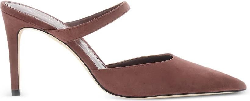 Stuart Weitzman Stuart Power muiltjes met puntige neus en bandje Bruin
