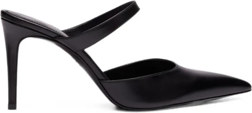Stuart Weitzman Stuart Power muiltjes met puntige neus Zwart