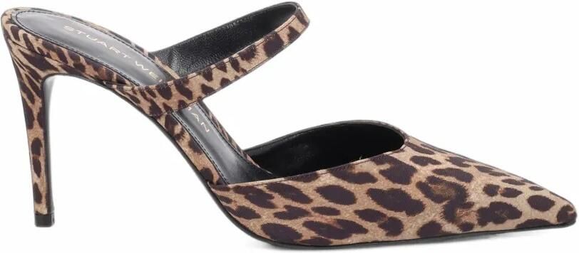 Stuart Weitzman Stuart Power Mule pointed-toe pumps Beige