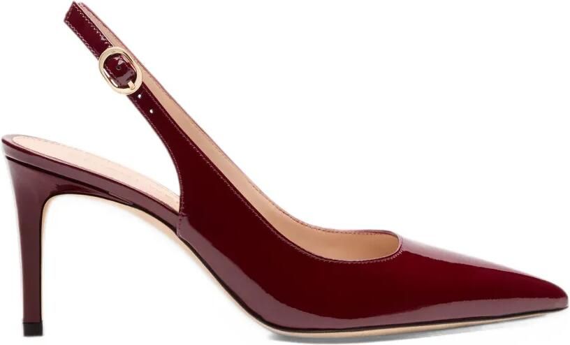 Stuart Weitzman Stuart Power patent-leather pumps Rood