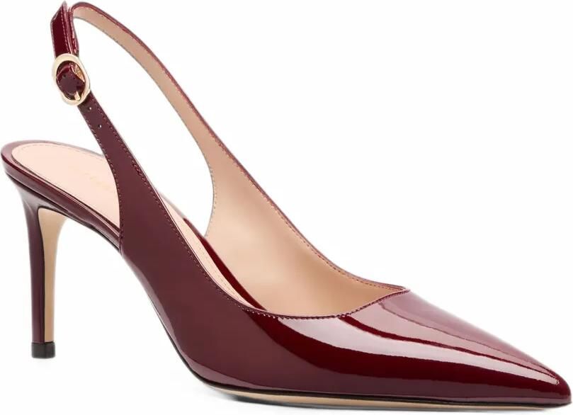 Stuart Weitzman Stuart Power patent-leather pumps Rood - Foto 4