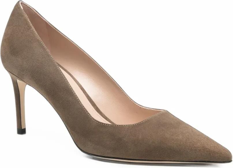 Stuart Weitzman Stuart Power pointed-toe pumps Bruin - Foto 3