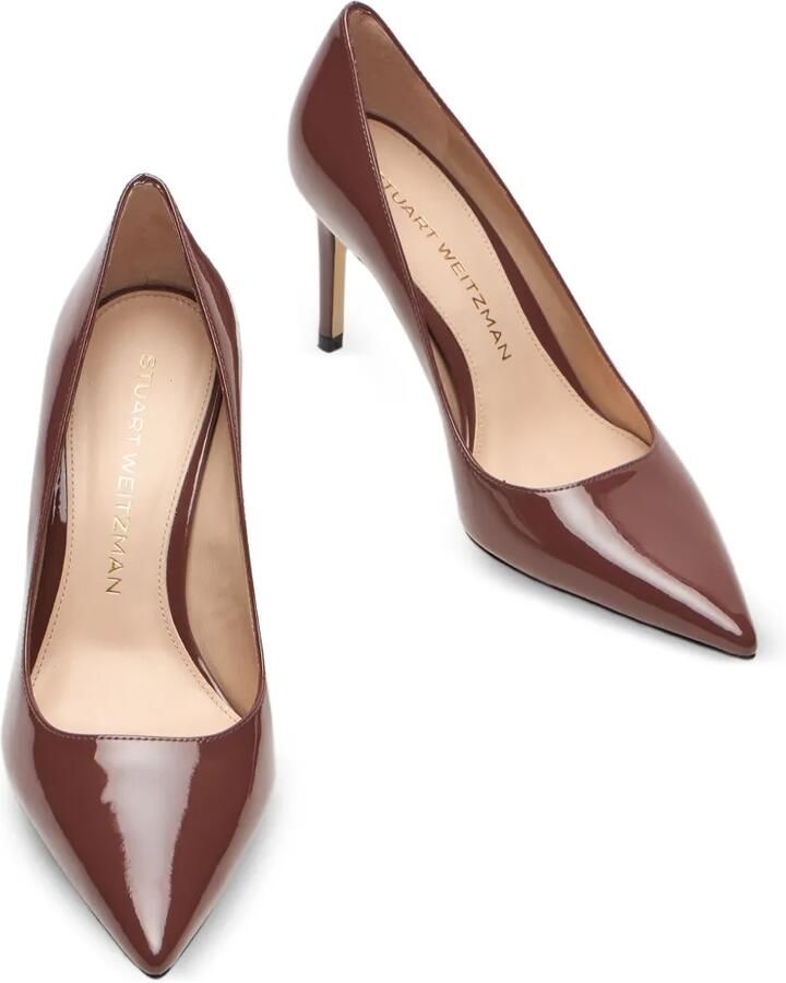 Stuart Weitzman Stuart Power pumps met puntige neus Bruin - Foto 2
