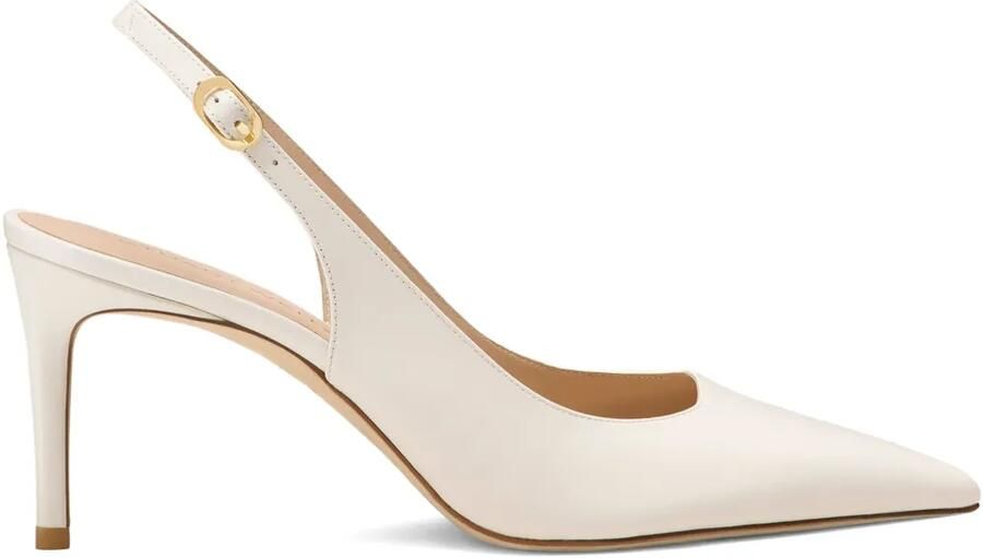 Stuart Weitzman Stuart Power slingback pumps met puntige neus Beige