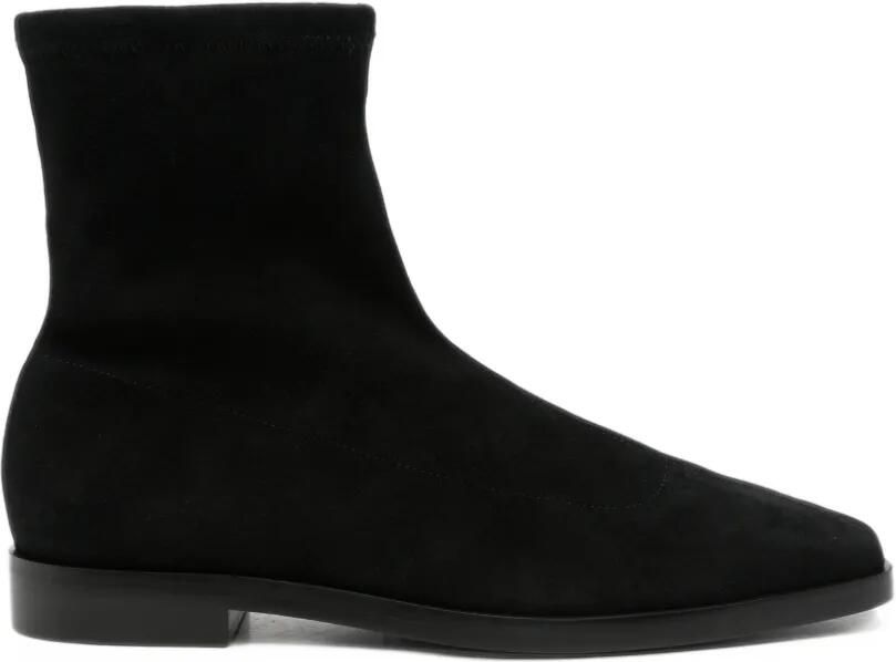 Stuart Weitzman Suède enkellaarzen Zwart