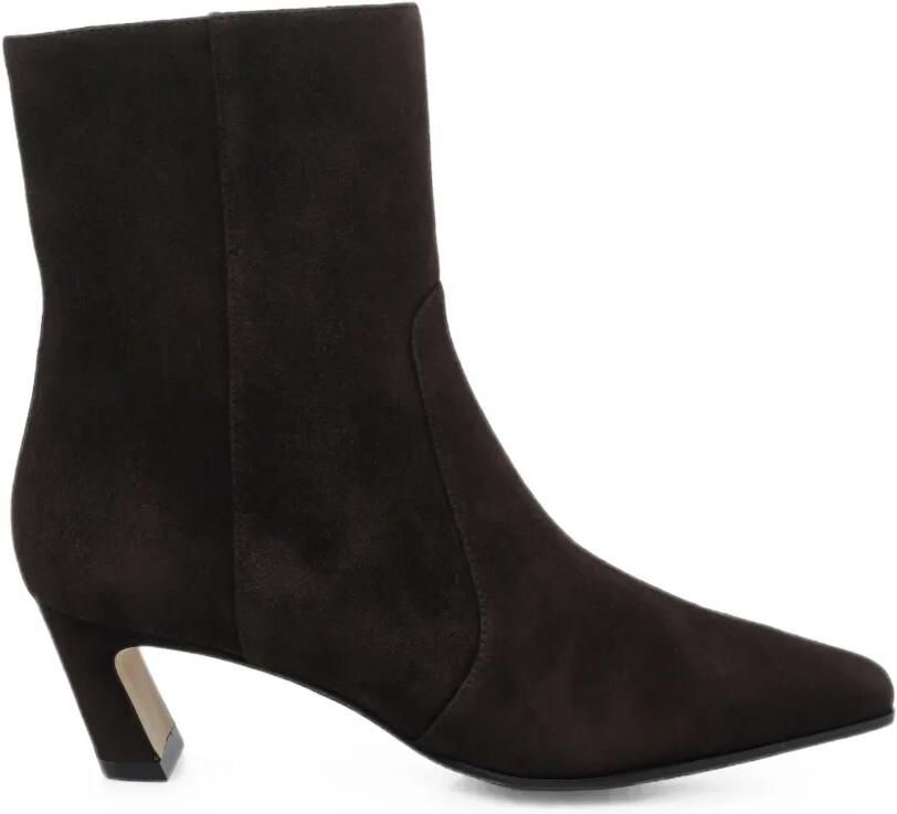 Stuart Weitzman Suède enkellaarzen Bruin