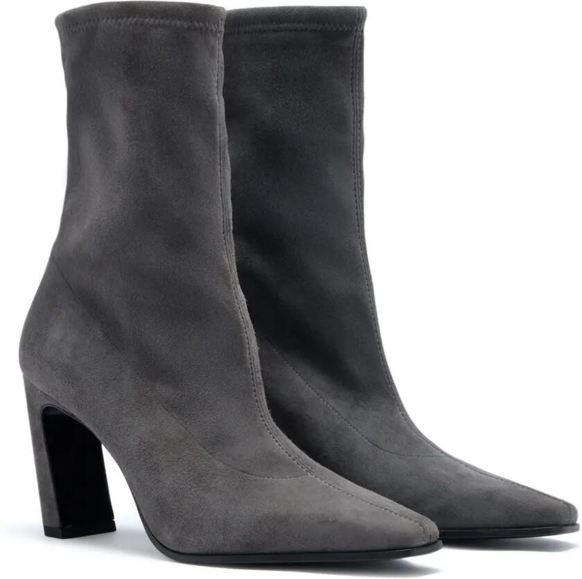 Stuart Weitzman Suède enkellaarzen Grijs - Foto 2
